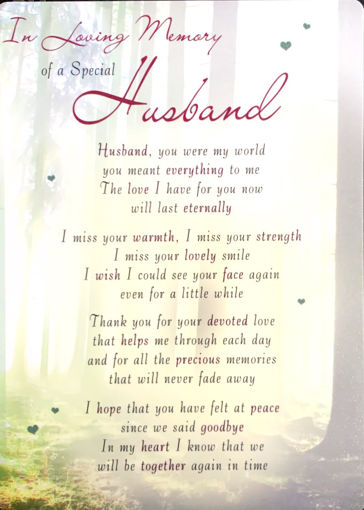 Picture of LOVING MEMORY - HUSBAND